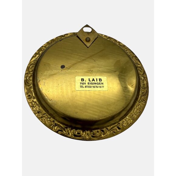 Pair Of Vintage 1978 & 1981 Volkswandertag Brass Wall Hangings 4" German Hiking - Picture 4 of 6